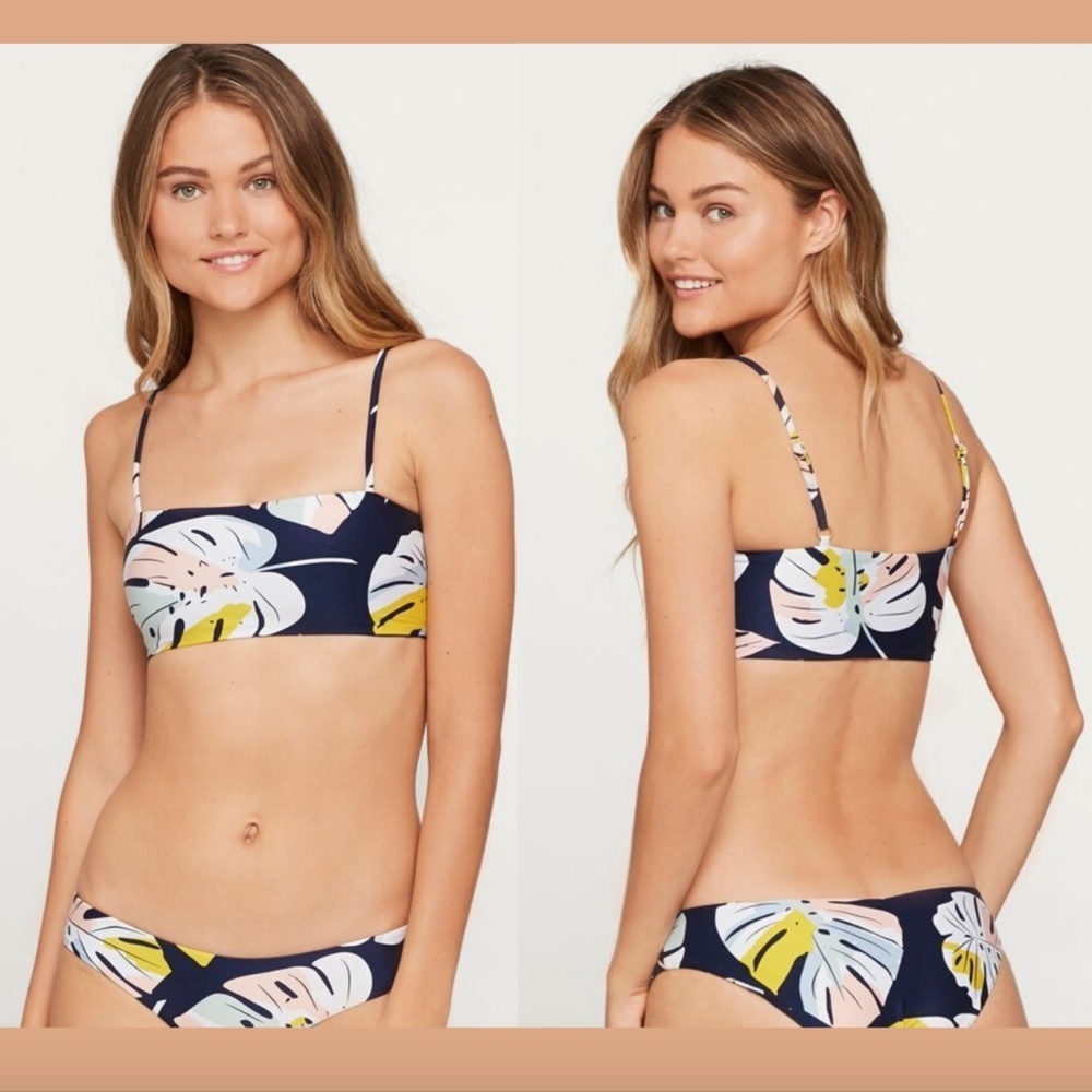 NEW L Space Crossroads Texture Rebel‎ Bikini Top